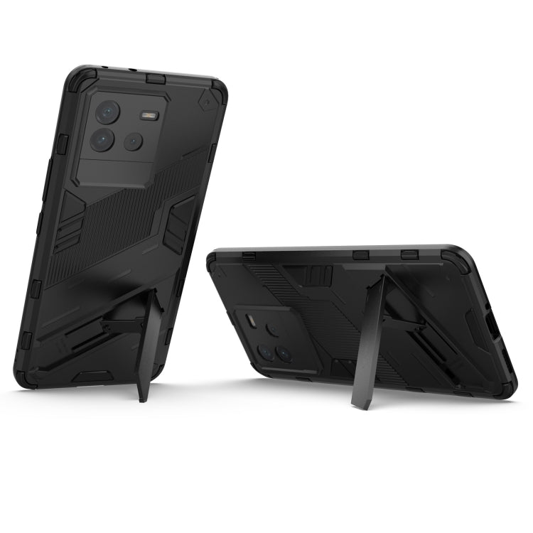 Punk Armor PC + Custodia per telefono in TPU con supporto, For vivo iQOO Neo6 5G