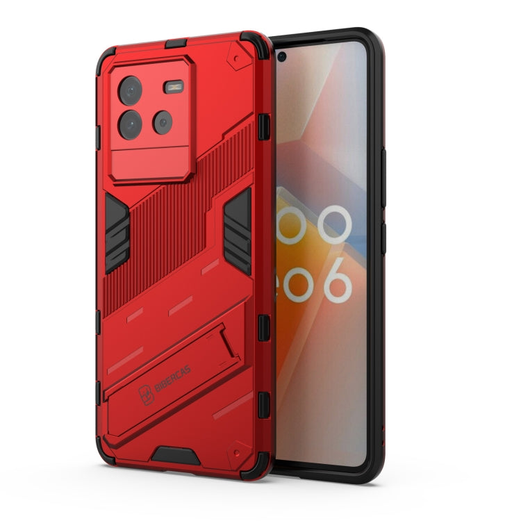 Punk Armor PC + Custodia per telefono in TPU con supporto, For vivo iQOO Neo6 5G