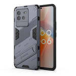 Punk Armor PC + Custodia per telefono in TPU con supporto, For vivo iQOO Neo6 5G