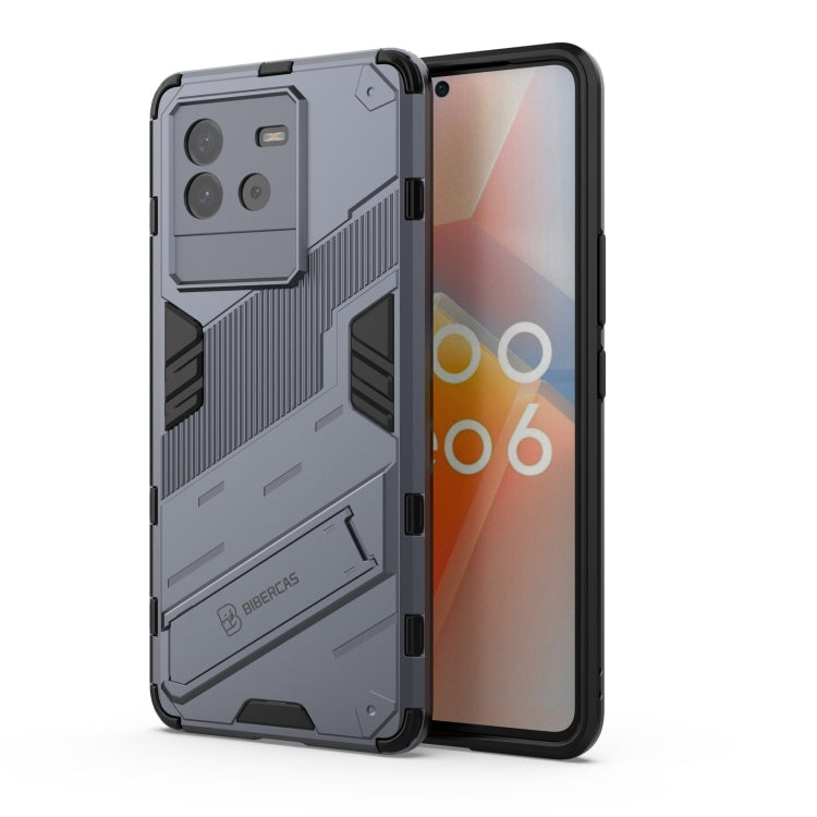 Punk Armor PC + Custodia per telefono in TPU con supporto, For vivo iQOO Neo6 5G