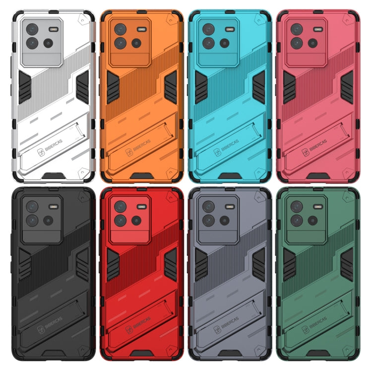 Punk Armor PC + Custodia per telefono in TPU con supporto, For vivo iQOO Neo6 5G