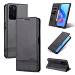 AZNS Custodia per telefono in pelle a conchiglia con struttura in vitello magnetico, For OPPO K10 / A96 4G / Realme 9i, For Xiaomi Redmi 10C / 10 India, For Honor X8 / X30i