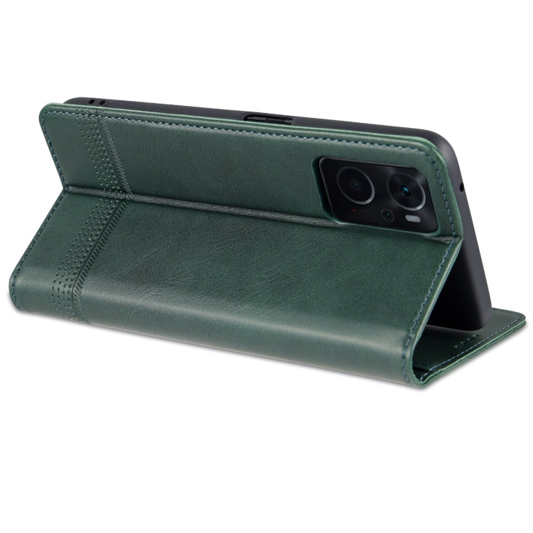 AZNS Custodia per telefono in pelle a conchiglia con struttura in vitello magnetico, For OPPO K10 / A96 4G / Realme 9i, For Xiaomi Redmi 10C / 10 India, For Honor X8 / X30i