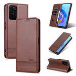 AZNS Custodia per telefono in pelle a conchiglia con struttura in vitello magnetico, For OPPO K10 / A96 4G / Realme 9i, For Xiaomi Redmi 10C / 10 India, For Honor X8 / X30i