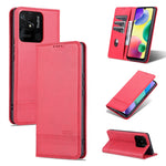 AZNS Custodia per telefono in pelle a conchiglia con struttura in vitello magnetico, For OPPO K10 / A96 4G / Realme 9i, For Xiaomi Redmi 10C / 10 India, For Honor X8 / X30i