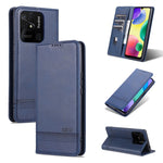 AZNS Custodia per telefono in pelle a conchiglia con struttura in vitello magnetico, For OPPO K10 / A96 4G / Realme 9i, For Xiaomi Redmi 10C / 10 India, For Honor X8 / X30i