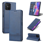 AZNS Custodia per telefono in pelle a conchiglia con struttura in vitello magnetico, For OPPO K10 / A96 4G / Realme 9i, For Xiaomi Redmi 10C / 10 India, For Honor X8 / X30i