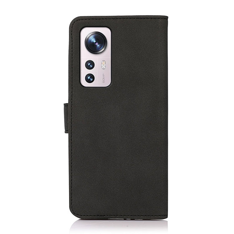 KHAZNEH Custodia per telefono in pelle con trama opaca, For Xiaomi 12 Pro, For Xiaomi 12 / 12X