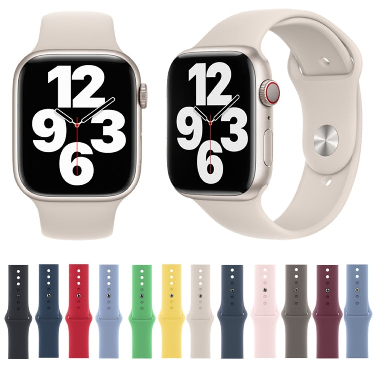 Cinturino in silicone per Apple Watch Series, For Apple Watch Series 9&8&7 41mm / SE 3&SE 2&6&SE&5&4 40mm, For Apple Watch 42mm / 41mm / 40mm / 38mm, For Apple Watch 46mm / 49mm / 45mm / 44mm                                                             ...