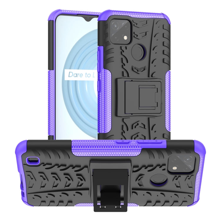 Gomma Texture TPU + Custodia per telefono PC con supporto, For OPPO Realme C21Y, For Motorola Moto G22/E32, For OPPO Realme C35