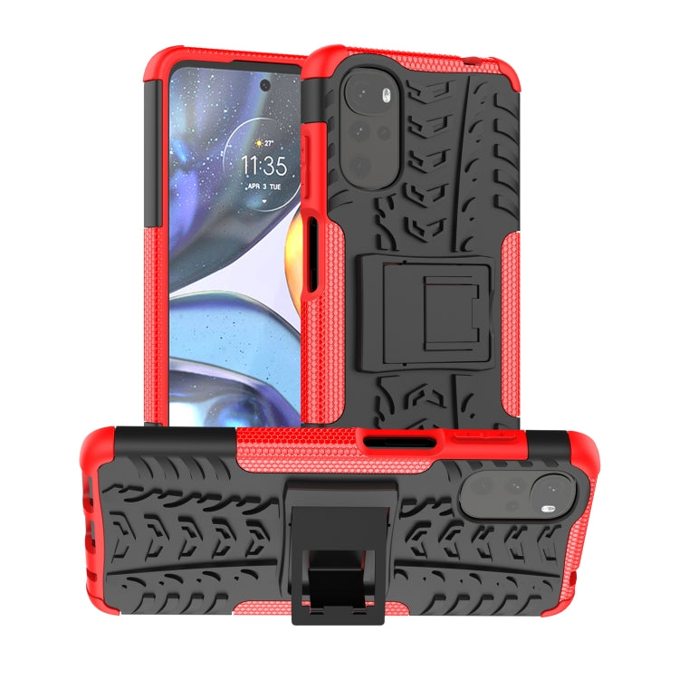 Gomma Texture TPU + Custodia per telefono PC con supporto, For OPPO Realme C21Y, For Motorola Moto G22/E32, For OPPO Realme C35