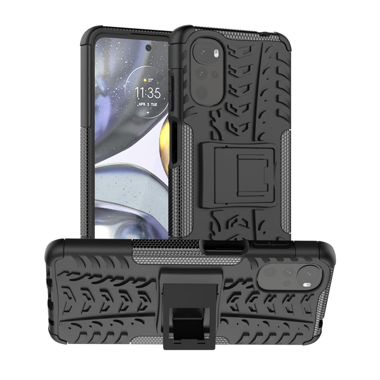 Gomma Texture TPU + Custodia per telefono PC con supporto, For OPPO Realme C21Y, For Motorola Moto G22/E32, For OPPO Realme C35