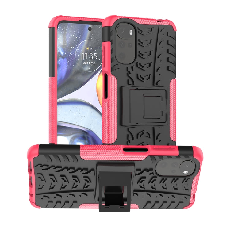 Gomma Texture TPU + Custodia per telefono PC con supporto, For OPPO Realme C21Y, For Motorola Moto G22/E32, For OPPO Realme C35