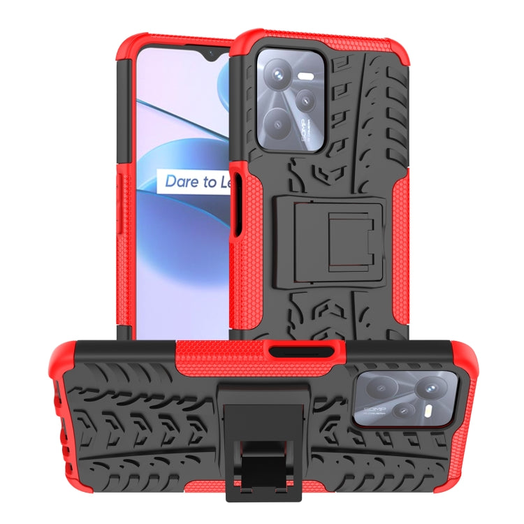 Gomma Texture TPU + Custodia per telefono PC con supporto, For OPPO Realme C21Y, For Motorola Moto G22/E32, For OPPO Realme C35