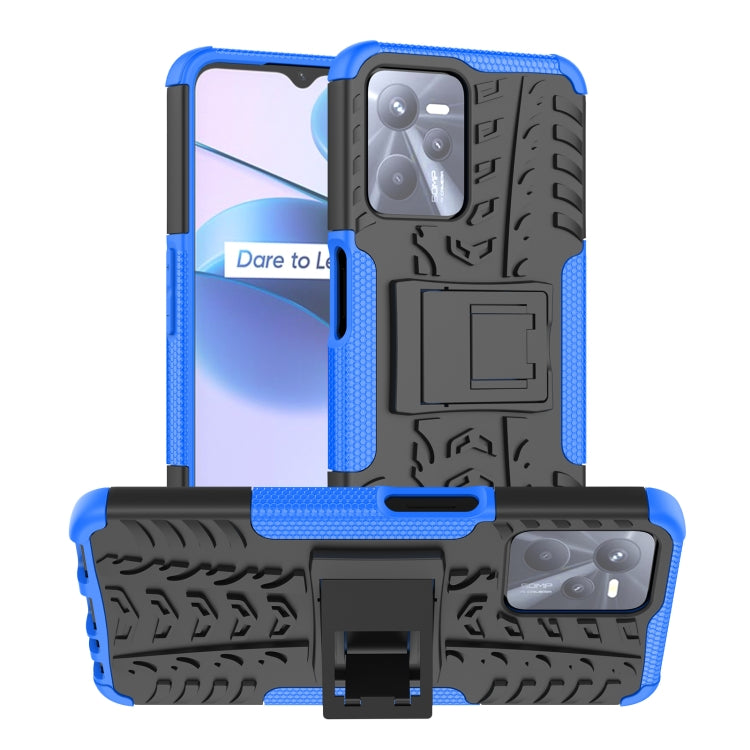 Gomma Texture TPU + Custodia per telefono PC con supporto, For OPPO Realme C21Y, For Motorola Moto G22/E32, For OPPO Realme C35