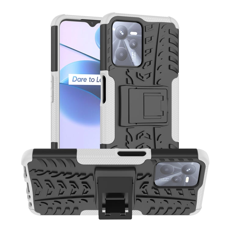 Gomma Texture TPU + Custodia per telefono PC con supporto, For OPPO Realme C21Y, For Motorola Moto G22/E32, For OPPO Realme C35