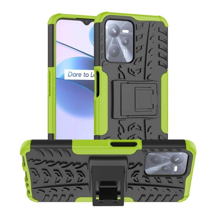 Gomma Texture TPU + Custodia per telefono PC con supporto, For OPPO Realme C21Y, For Motorola Moto G22/E32, For OPPO Realme C35
