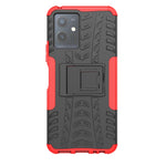 Gomma Texture TPU + Custodia per telefono PC con supporto, For vivo Y75 / Y55 / T1 5G, For Samsung Galaxy M23 / F23 5G