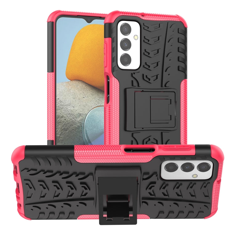 Gomma Texture TPU + Custodia per telefono PC con supporto, For vivo Y75 / Y55 / T1 5G, For Samsung Galaxy M23 / F23 5G