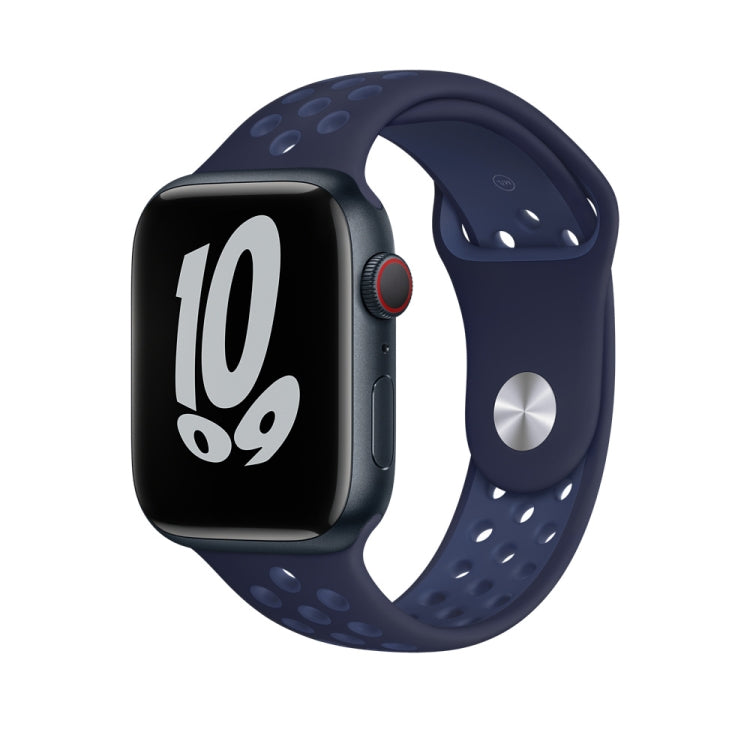 Cinturino sportivo in silicone per Apple Watch Series, 7 41mm / 6&SE&5&4 40mm / 3&2&1 38mm, 7 45mm / 6&SE&5&4 44mm / 3&2&1 42mm