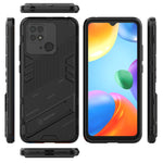 Punk Armor PC + Custodia per telefono in TPU con supporto, For Xiaomi Redmi 10C 4G