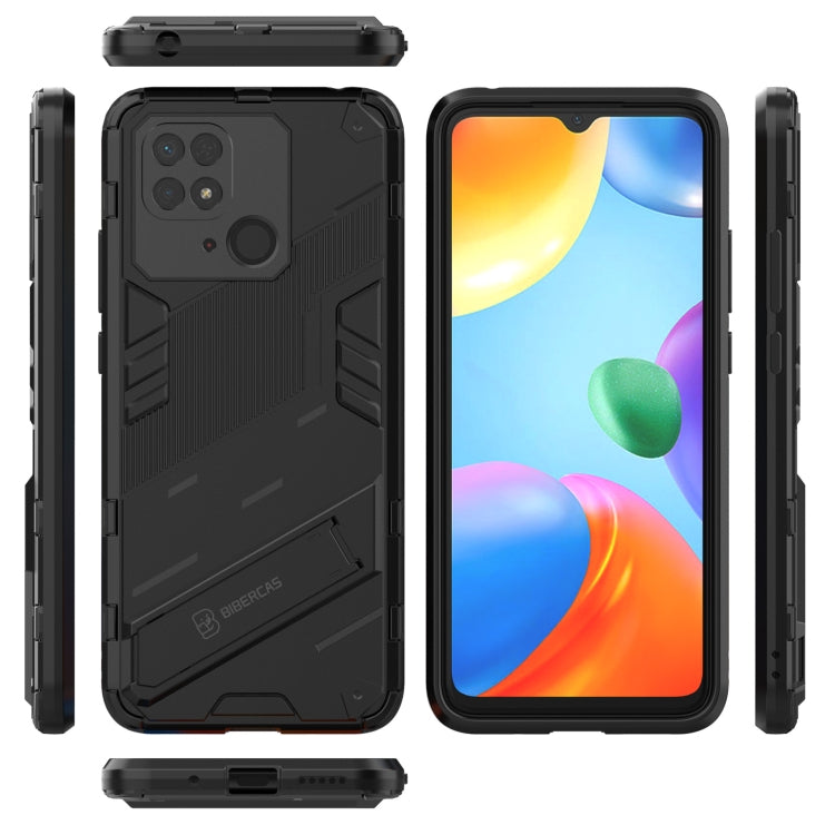 Punk Armor PC + Custodia per telefono in TPU con supporto, For Xiaomi Redmi 10C 4G