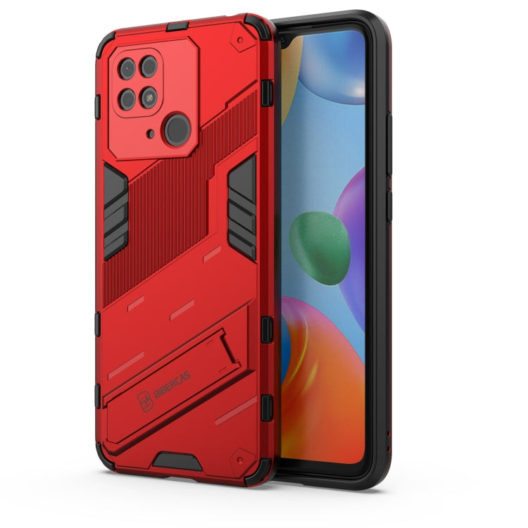 Punk Armor PC + Custodia per telefono in TPU con supporto, For Xiaomi Redmi 10C 4G