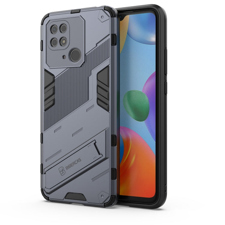 Punk Armor PC + Custodia per telefono in TPU con supporto, For Xiaomi Redmi 10C 4G