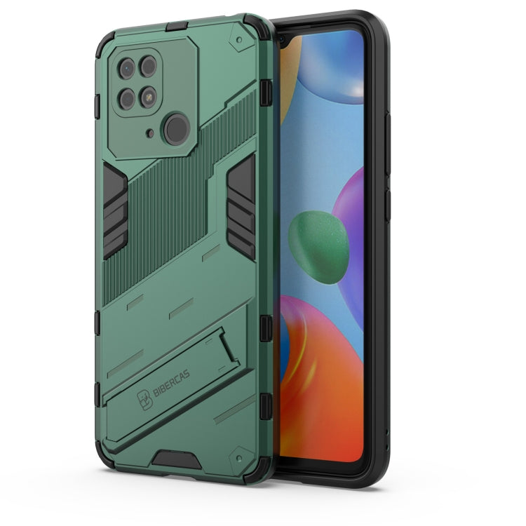 Punk Armor PC + Custodia per telefono in TPU con supporto, For Xiaomi Redmi 10C 4G