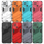 Punk Armor PC + Custodia per telefono in TPU con supporto, For Xiaomi Redmi 10C 4G