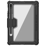Custodia in pelle per tablet NILLKIN Bumper Pro Camshield, For Samsung Galaxy Tab S8, For Samsung Galaxy Tab S8+