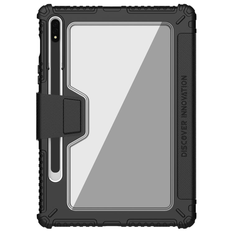 Custodia in pelle per tablet NILLKIN Bumper Pro Camshield, For Samsung Galaxy Tab S8, For Samsung Galaxy Tab S8+