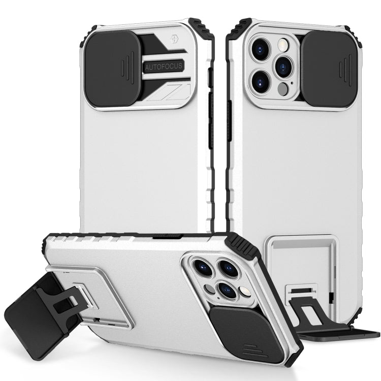 Custodia per telefono camshield scorrevole con supporto stereoscopico, For iPhone 12 Pro Max, For iPhone 13 Pro, For iPhone 13 Pro Max