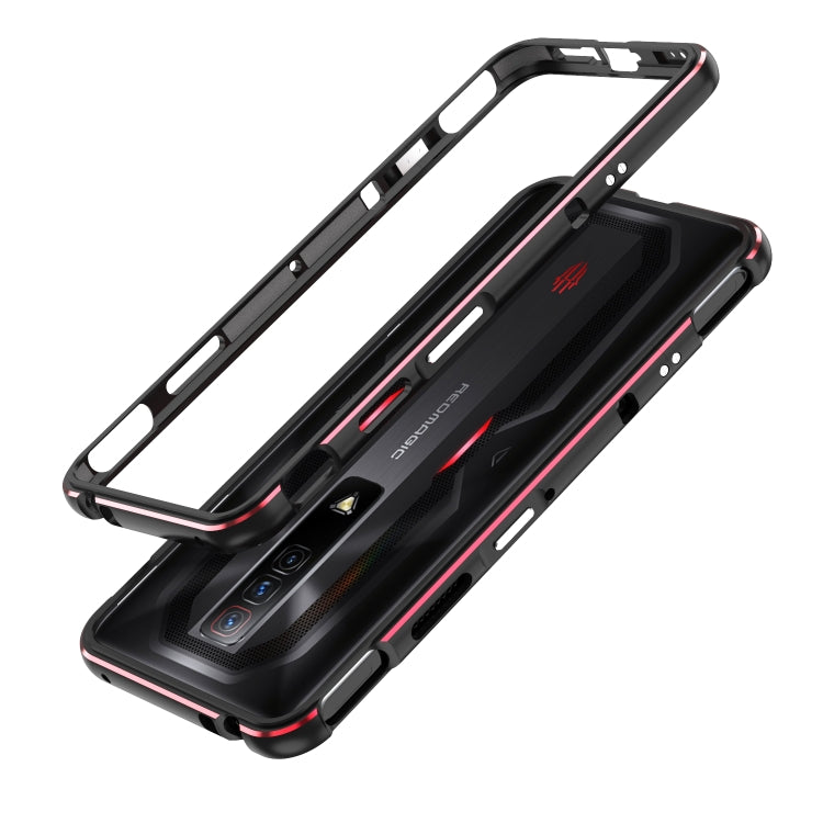 Protezione per obiettivo serie Aurora + custodia per telefono con struttura in metallo, For ZTE nubia Red Magic 7, For ZTE nubia Red Magic 7 Pro