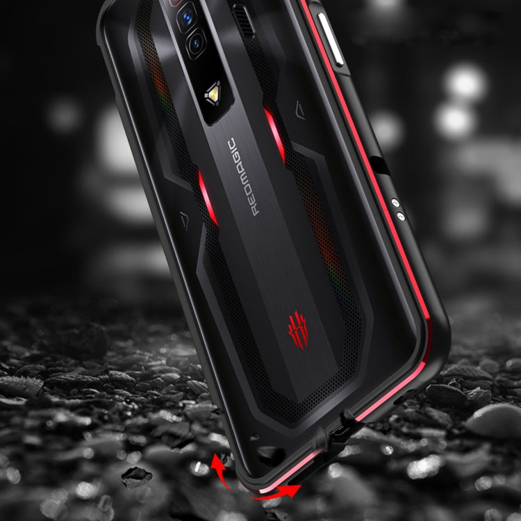 Protezione per obiettivo serie Aurora + custodia per telefono con struttura in metallo, For ZTE nubia Red Magic 7, For ZTE nubia Red Magic 7 Pro