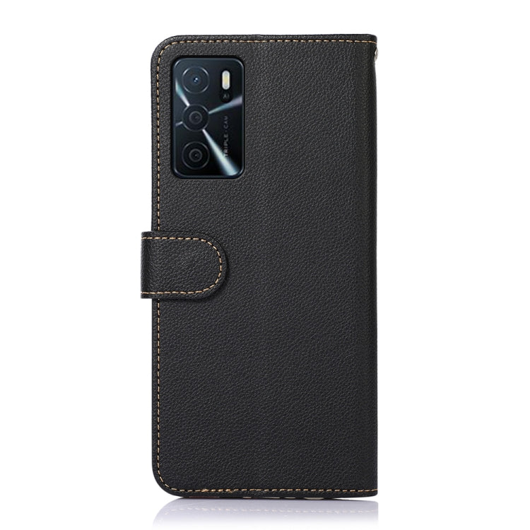 KHAZNEH Custodia per telefono RFID in pelle con texture Litchi, For OPPO A16 / A54s / A16s, For OPPO F19 / A74 4G, For OPPO Reno5 Pro+, For OPPO Reno7 4G Foreign, For OPPO Reno7 5G Foreign / Find X5 Lite, For OPPO Realme 8