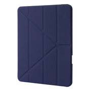 Custodia per tablet in pelle acrilica trasparente a deformazione, For iPad Air 13 2025 / 2024 / iPad Pro 12.9 2022 / 2021 / 2020 / 2018