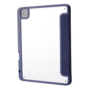 Custodia per tablet in pelle acrilica trasparente a deformazione, For iPad Air 13 2025 / 2024 / iPad Pro 12.9 2022 / 2021 / 2020 / 2018