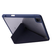 Custodia per tablet in pelle acrilica trasparente a deformazione, For iPad Air 13 2025 / 2024 / iPad Pro 12.9 2022 / 2021 / 2020 / 2018