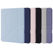 Custodia per tablet in pelle acrilica trasparente a deformazione, For iPad Air 13 2025 / 2024 / iPad Pro 12.9 2022 / 2021 / 2020 / 2018