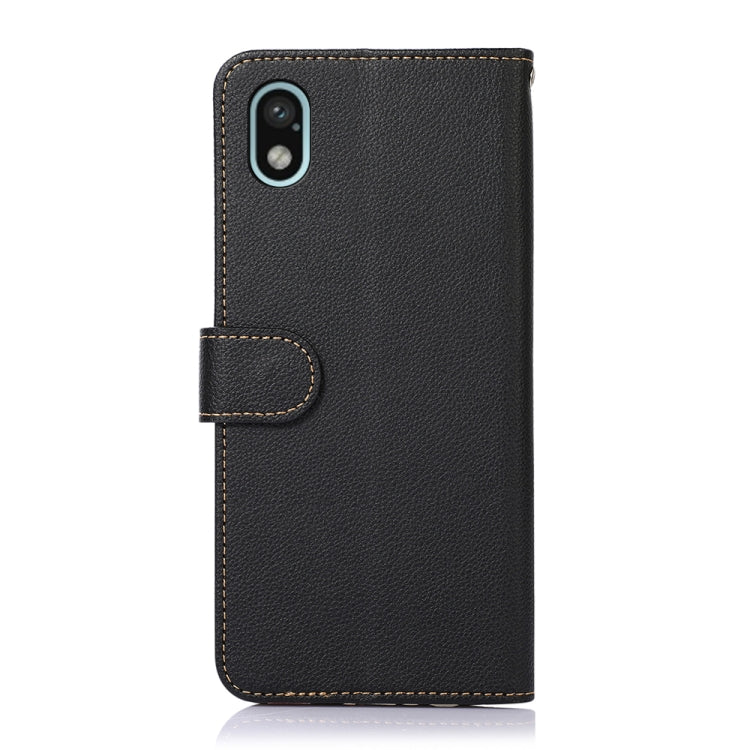 KHAZNEH Custodia per telefono RFID in pelle con texture Litchi, For Sony Xperia Ace III, For Sony Xperia 1 III, For Sony Xperia 10 III