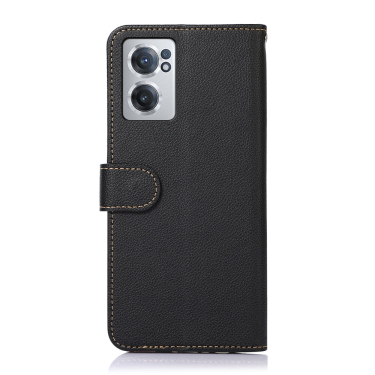 KHAZNEH Custodia per telefono RFID in pelle con texture Litchi, For OnePlus Nord CE 2 5G, For OnePlus 10 Pro 5G, For OnePlus Nord 2 5G, For OnePlus Nord CE 5G