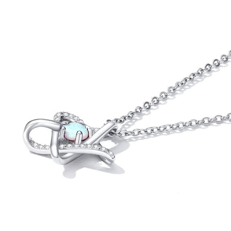 Gioielli con collana da donna con stella opale in argento sterling S925, Opal Star