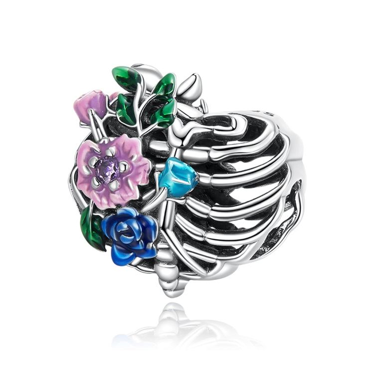 Perline cuore in argento sterling S925 per gioielli fai-da-te
