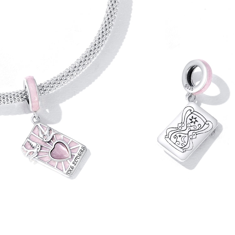 Accessori per collana braccialetto fai-da-te con ciondolo amante tarocchi in argento sterling S925, Tarot Lover