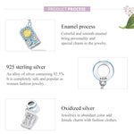 Accessori per collana braccialetto fai-da-te con ciondolo sole tarocchi in argento sterling S925, Tarot Sun