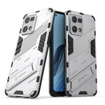 Punk Armor 2 in 1 PC + custodia per telefono antiurto in TPU con supporto invisibile, For OPPO Reno7 4G