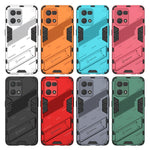 Punk Armor 2 in 1 PC + custodia per telefono antiurto in TPU con supporto invisibile, For OPPO Reno7 4G