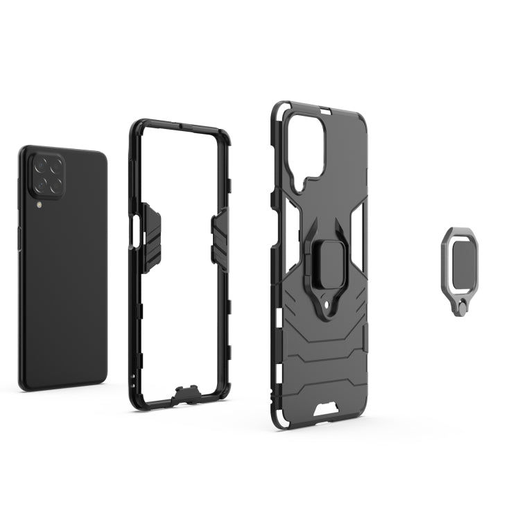 Custodia protettiva antiurto per PC + TPU con supporto per anello magnetico, For Samsung Galaxy M53 5G