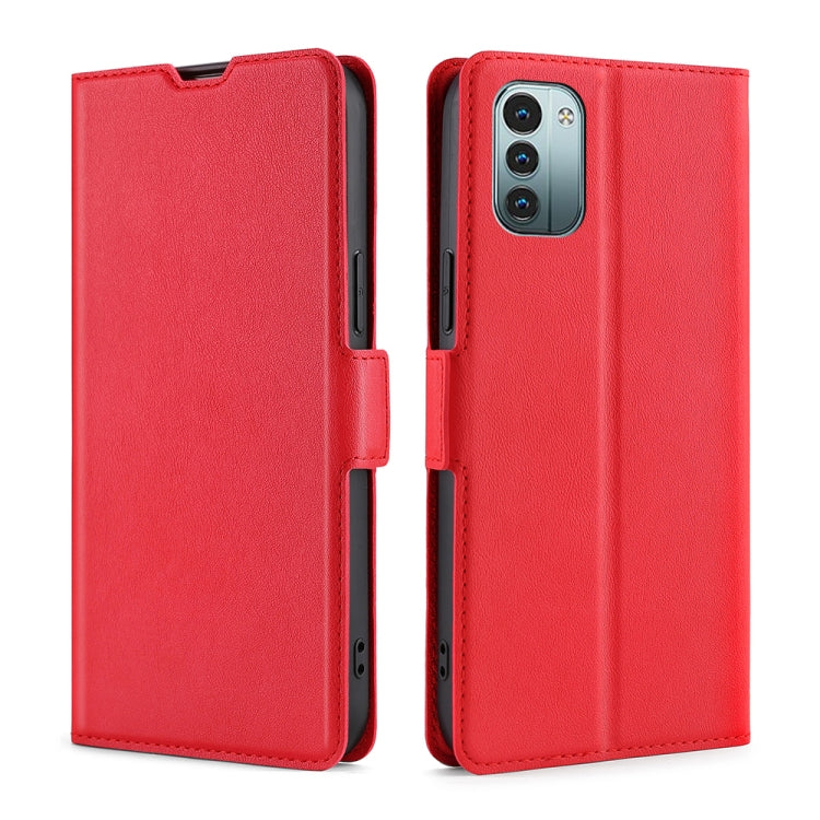Custodia per telefono in pelle con fibbia laterale ultrasottile, For Nokia G21 / G11